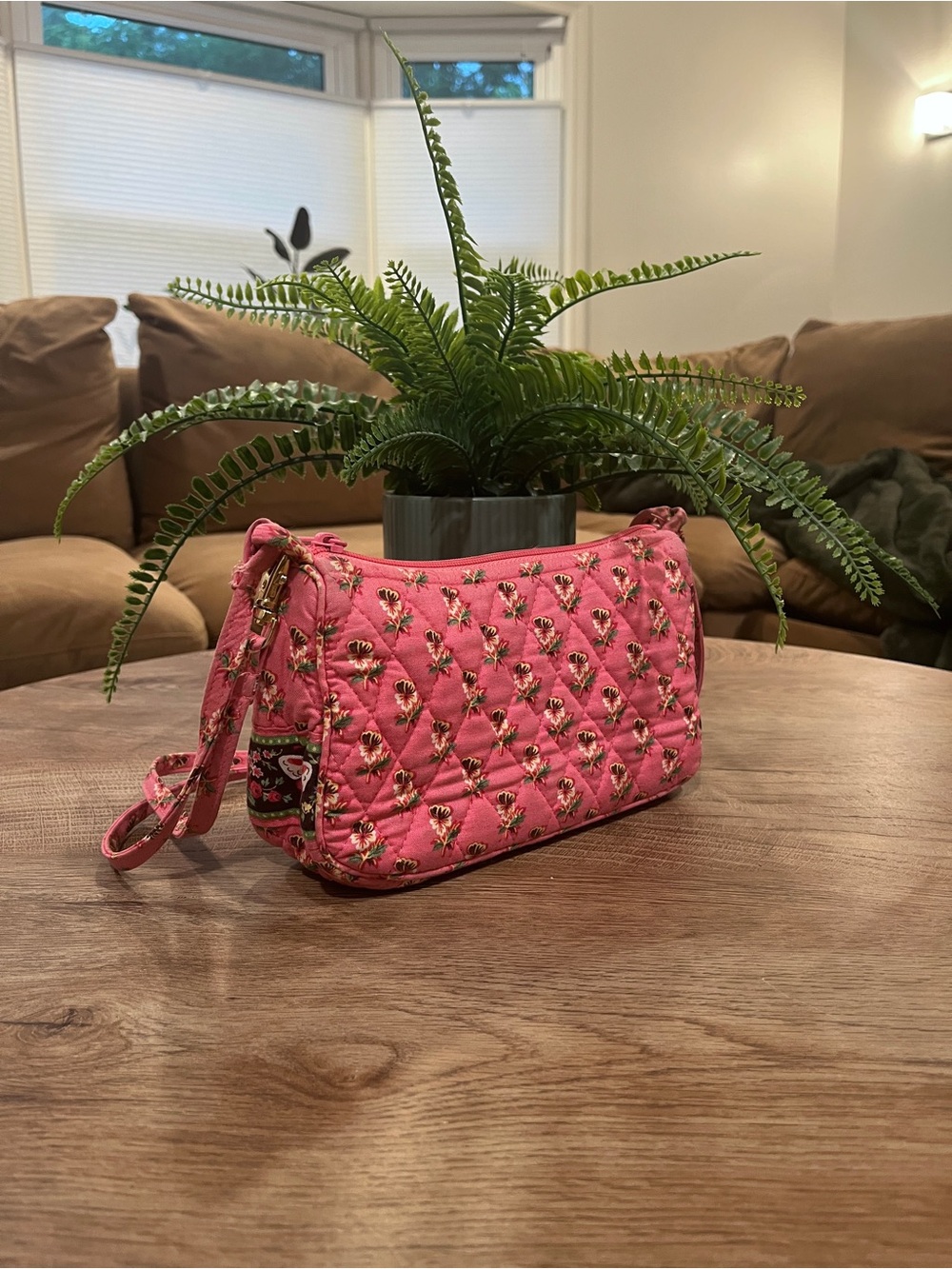Vera Bradley Pink Pansy Amy bag - Picture 3 of 5